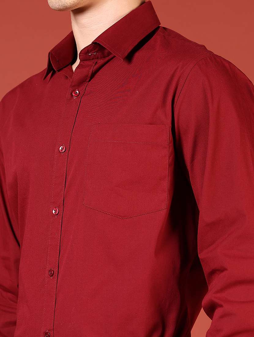men solid long sleeve regualr fit formal shirt - 22168829 -  Standard Image - 5