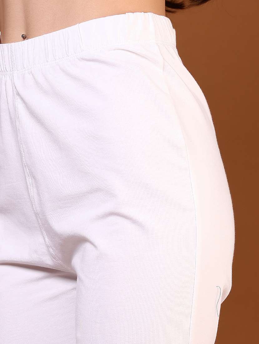 women solid mid rise ankle length tapered pant - 22168841 -  Standard Image - 5