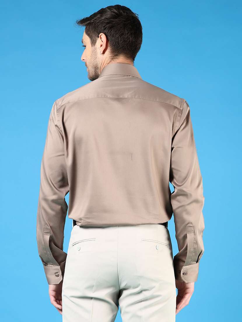 men solid long sleeve regualr fit formal shirt - 22168982 -  Standard Image - 3