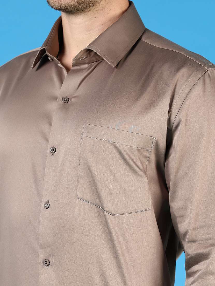 men solid long sleeve regualr fit formal shirt - 22168982 -  Standard Image - 5