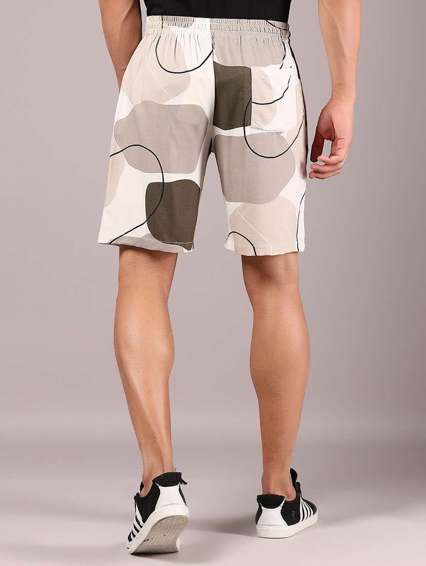 men printed mid rise regular fit shorts - 22168993 -  Standard Image - 3