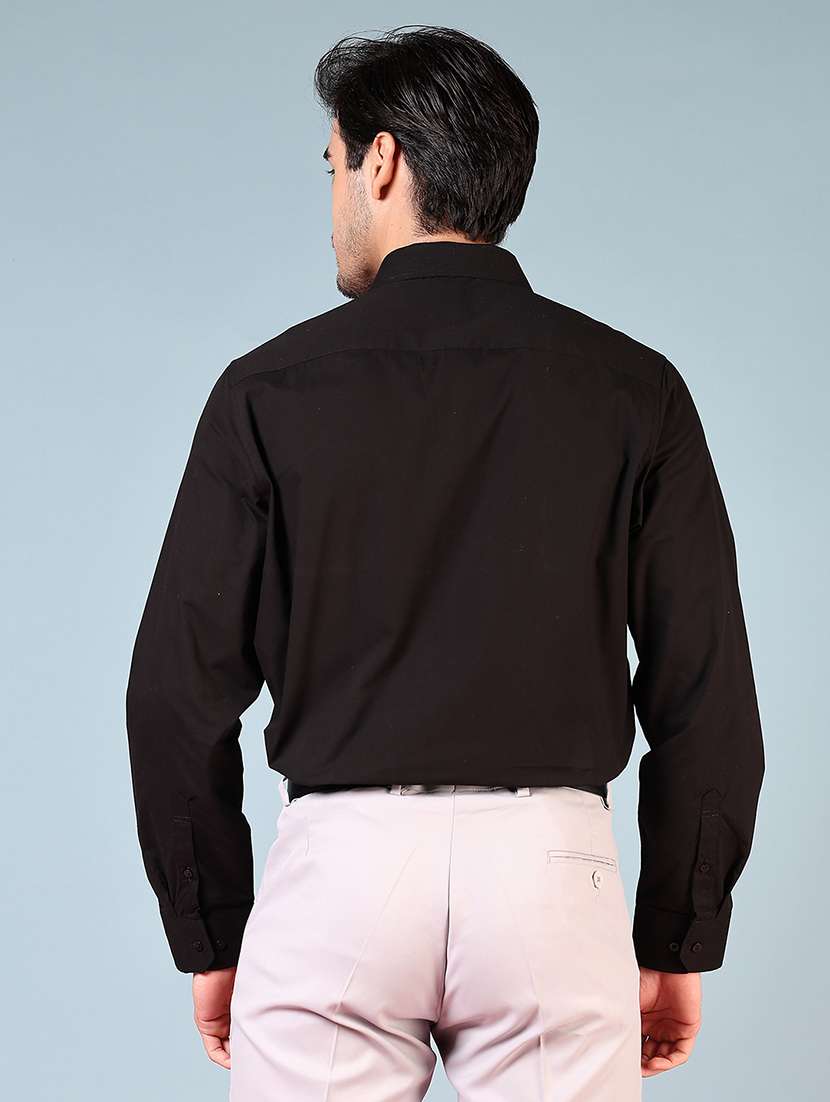 men solid long sleeve regualr fit formal shirt - 22169105 -  Standard Image - 3