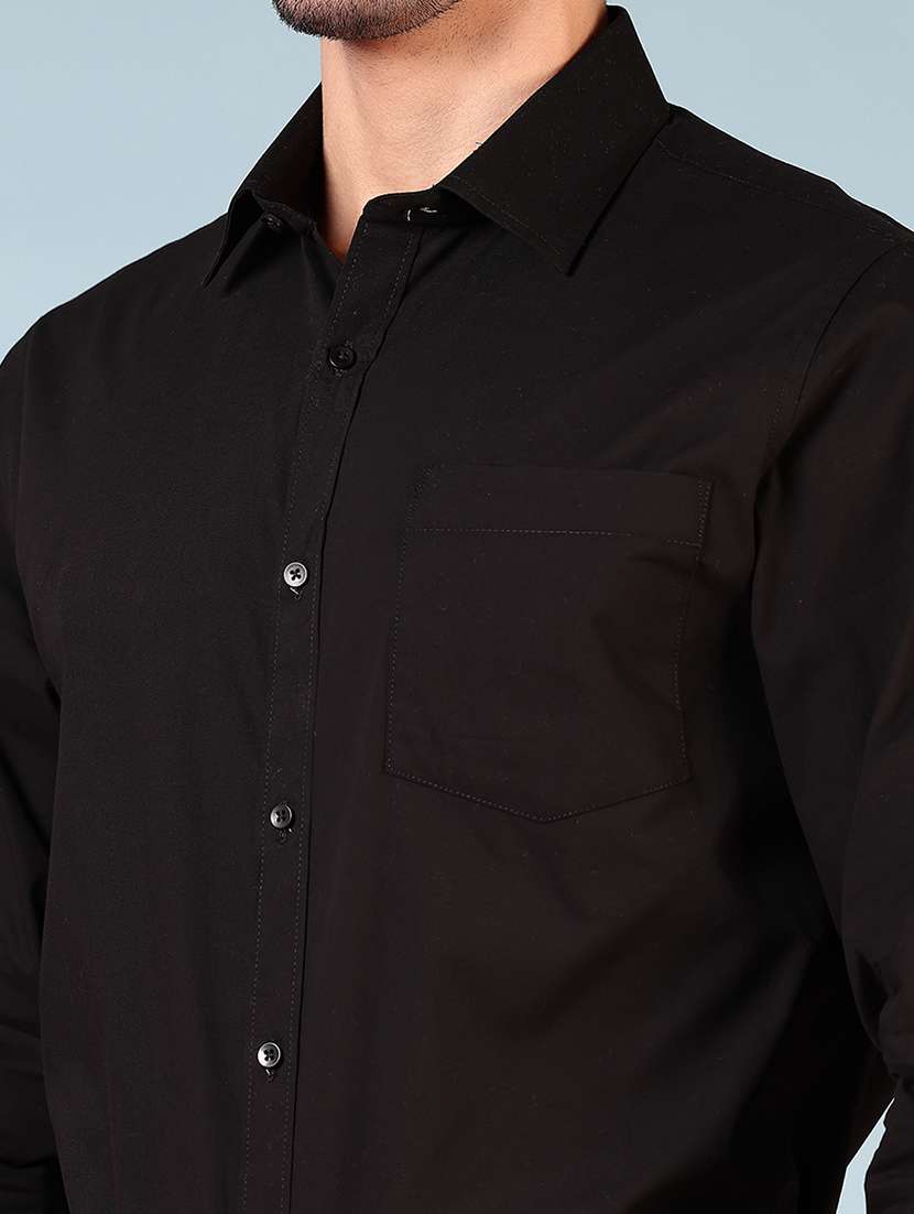 men solid long sleeve regualr fit formal shirt - 22169105 -  Standard Image - 5