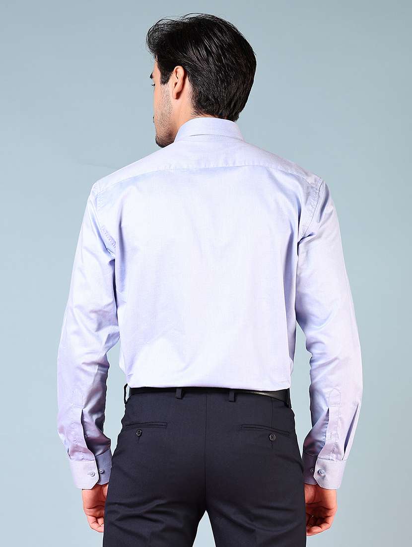 men solid long sleeve regualr fit formal shirt - 22169490 -  Standard Image - 3