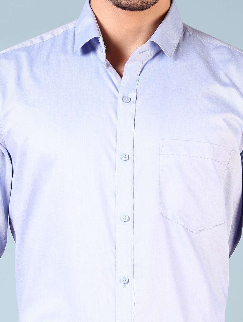 men solid long sleeve regualr fit formal shirt - 22169490 -  Standard Image - 5