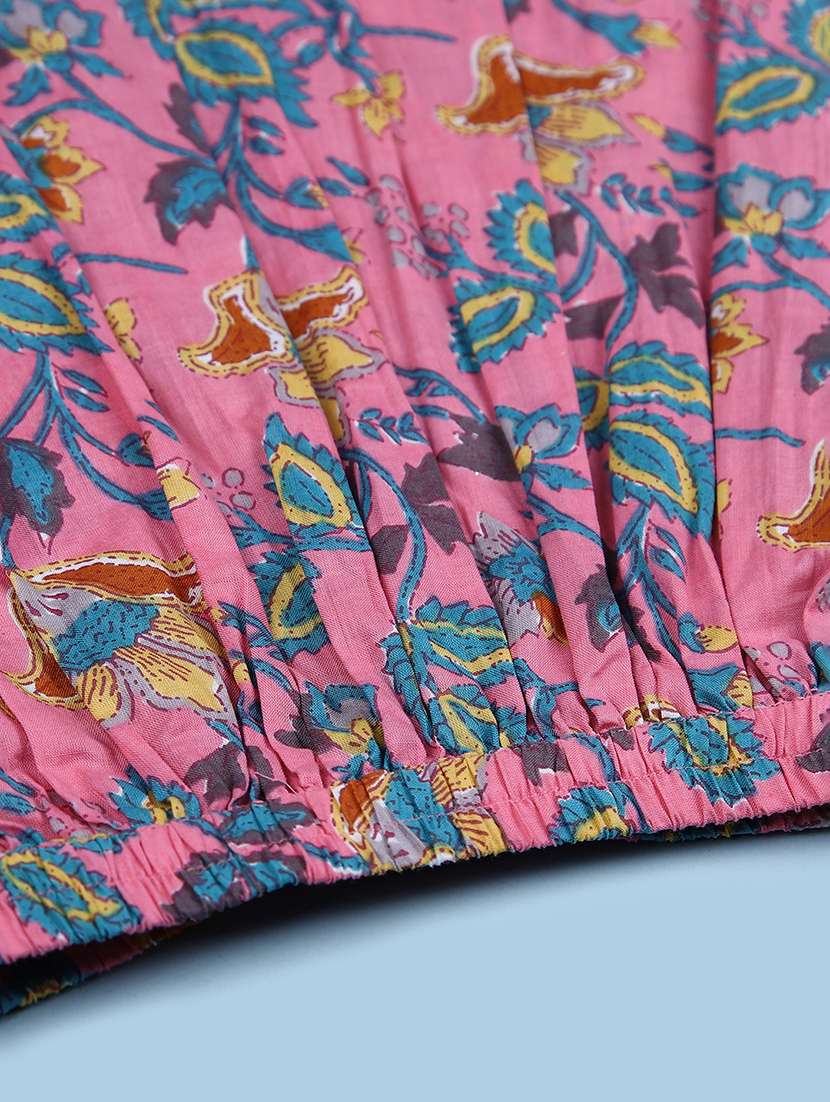 girls printed kurta and skirt with dupatta set - 22169718 -  Standard Image - 3