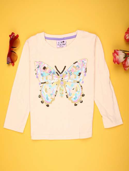 girls printed long sleeve tee - 22170321 -  Standard Image - 0
