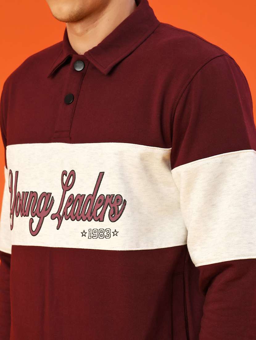 men chest print long sleeve regular fit sweatshirt - 22170330 -  Standard Image - 5