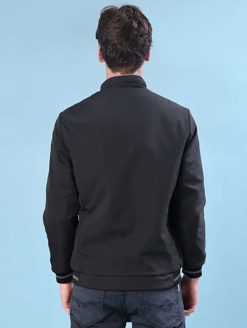 men solid long sleeve lightweight bomber jacket - 22170341 -  Standard Image - 3