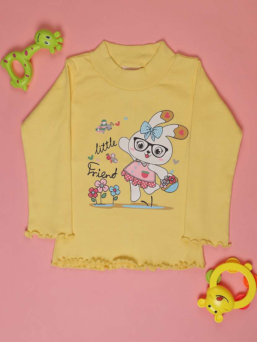 girls printed long sleeve tee