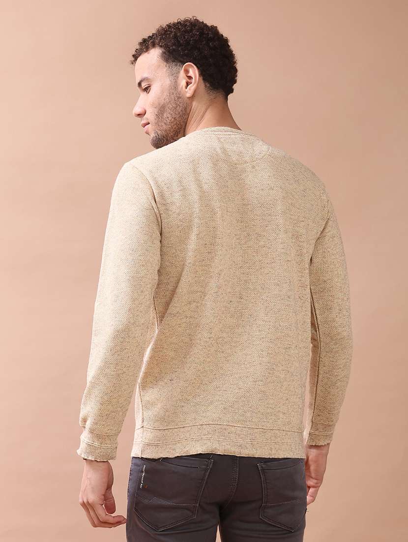 yellow cotton blend pullover - 22170429 -  Standard Image - 3