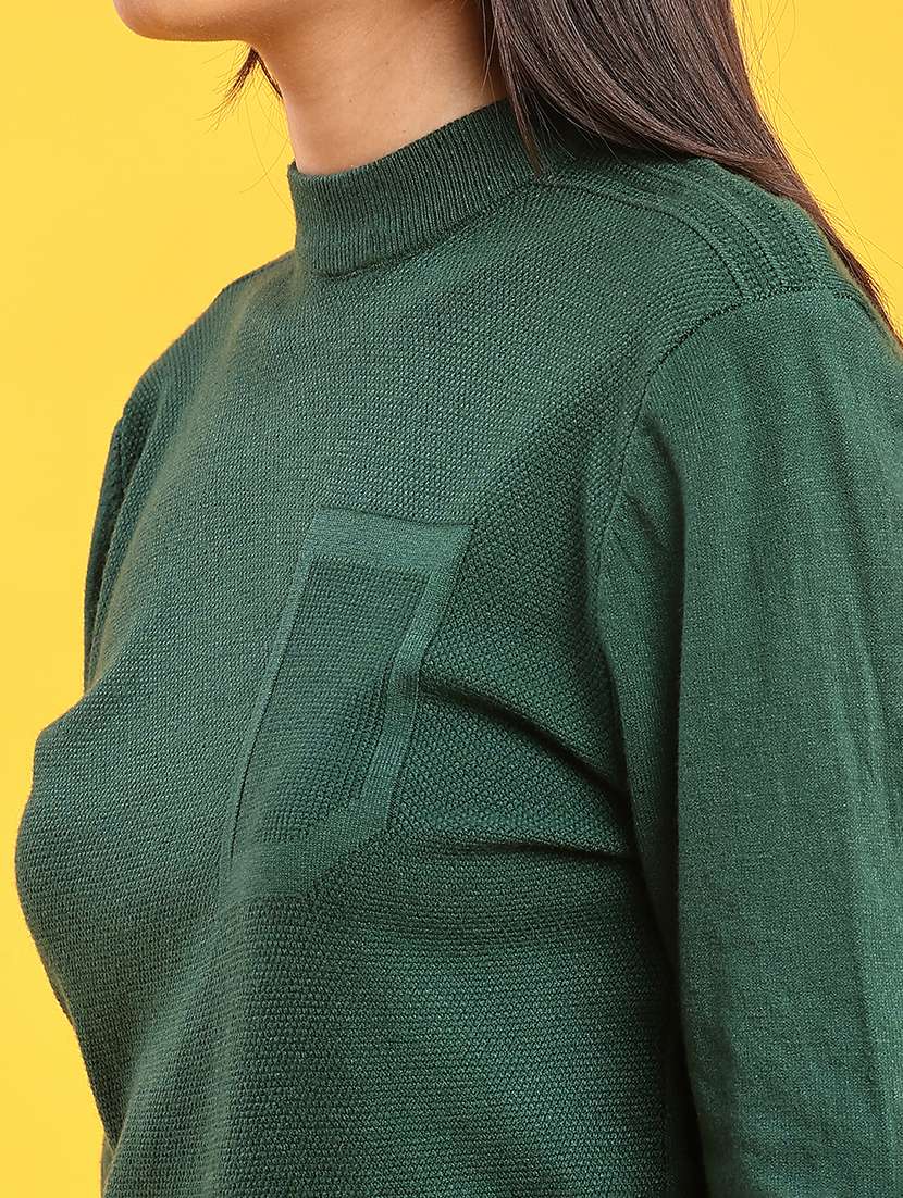 women self design long sleeve regular fit pullover  - 22170430 -  Standard Image - 5