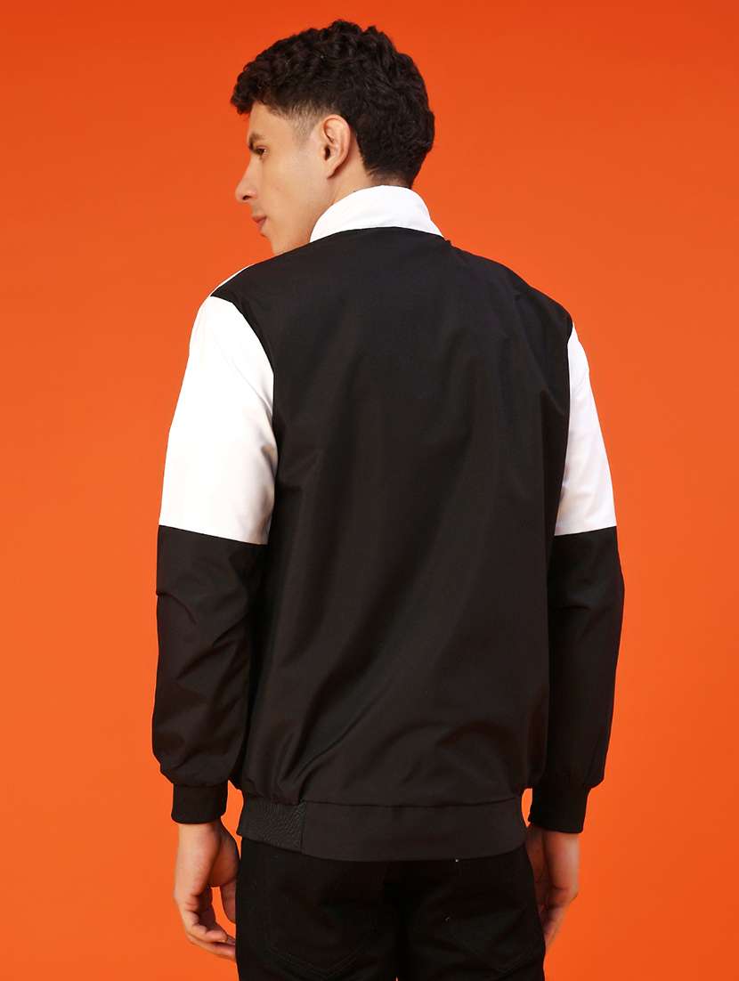 men color block long sleeve lightweight bomber jacket - 22170468 -  Standard Image - 3