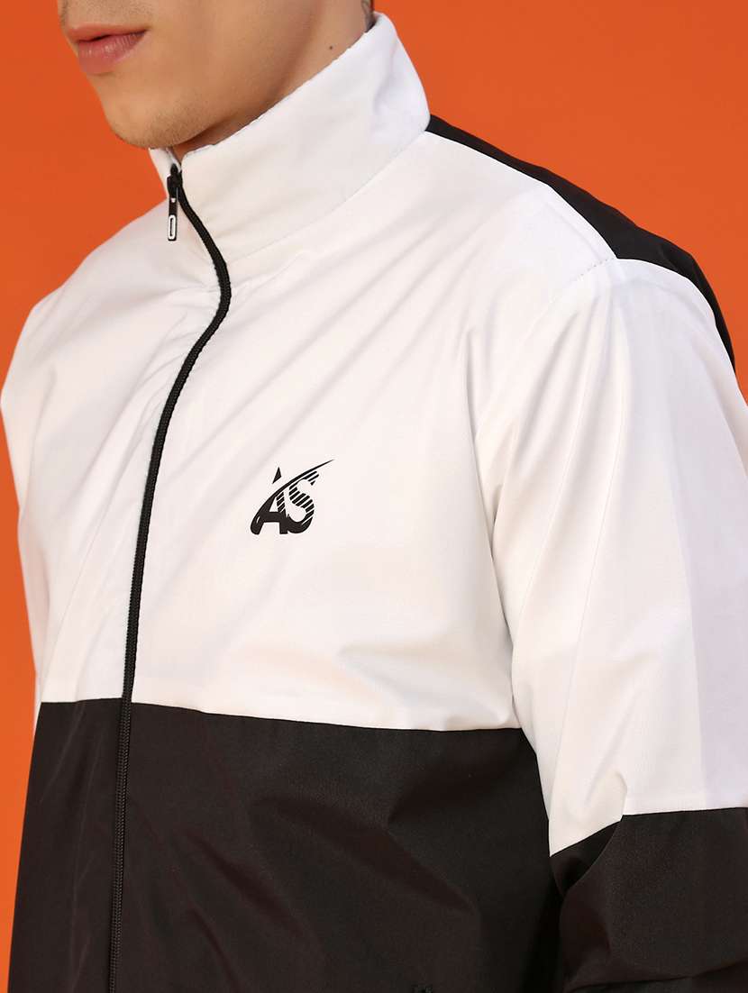 men color block long sleeve lightweight bomber jacket - 22170468 -  Standard Image - 5