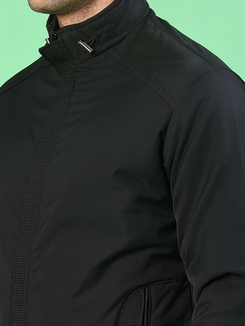 men solid long sleeve lightweight bomber jacket - 22170481 -  Standard Image - 5