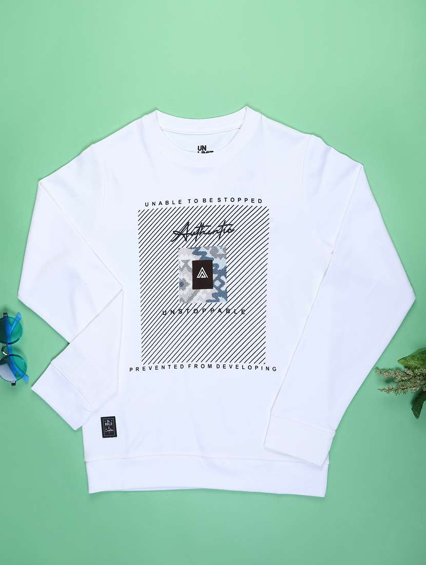 boys off white cotton t-shirt