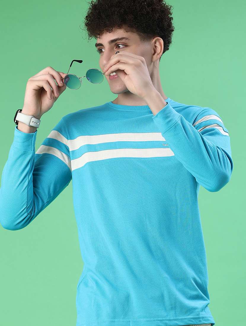 men tapered long sleeve regular fit t-shirt