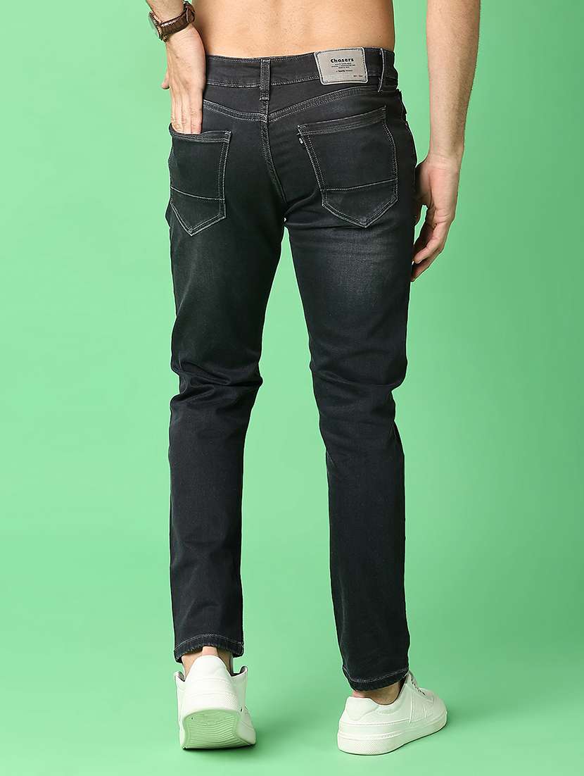 men washed mid rise full length jeans - 22170560 -  Standard Image - 3