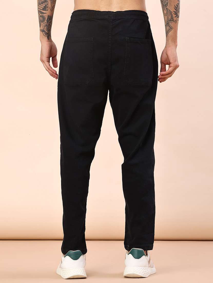 men plain mid rise full length straight trouser - 22170563 -  Standard Image - 3
