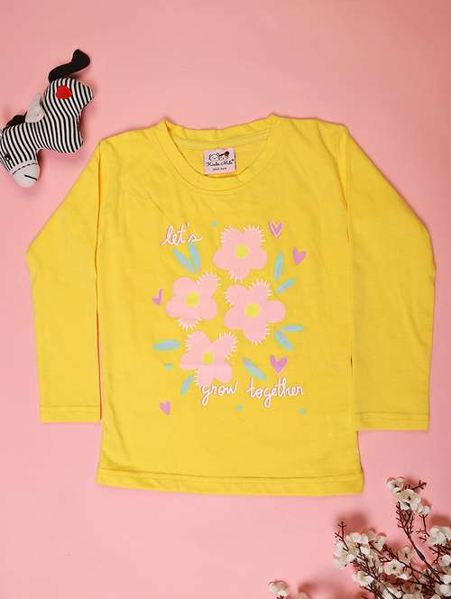 girls printed long sleeve tee - 22170567 -  Standard Image - 0