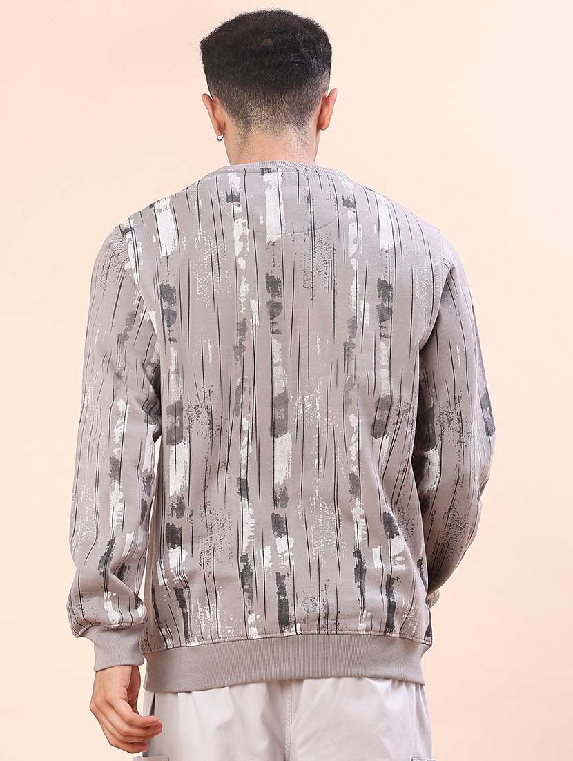 men printed long sleeve regular fit sweatshirt - 22170598 -  Standard Image - 3