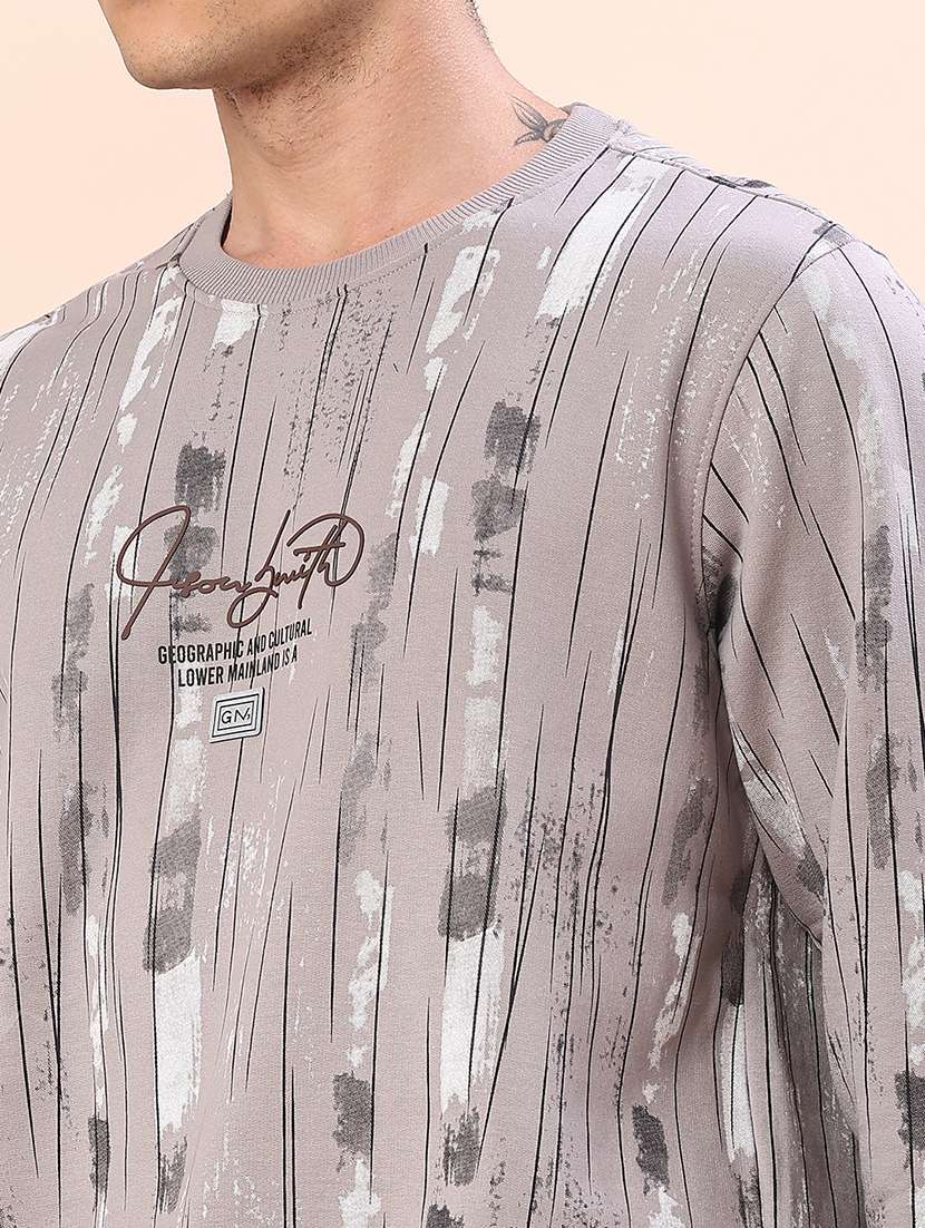 men printed long sleeve regular fit sweatshirt - 22170598 -  Standard Image - 5