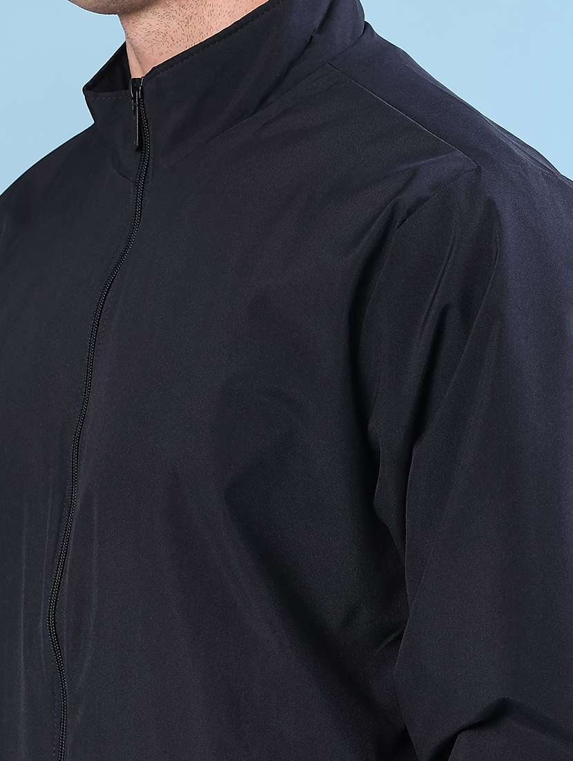 men solid long sleeve lightweight bomber jacket - 22170607 -  Standard Image - 5