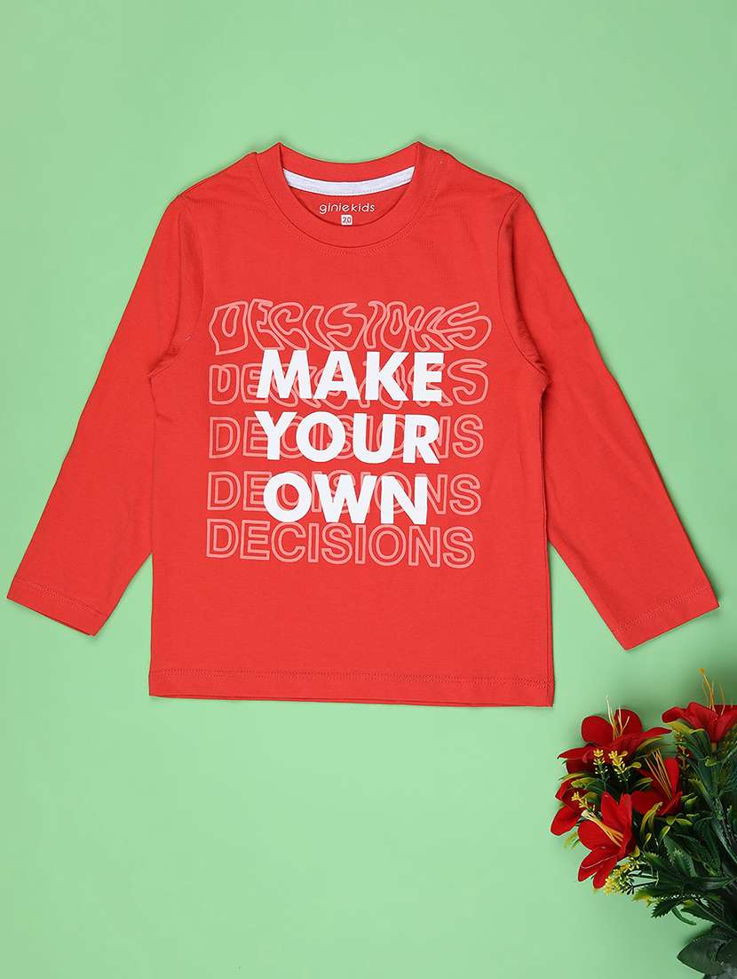 boys printed long sleeve t-shirt
