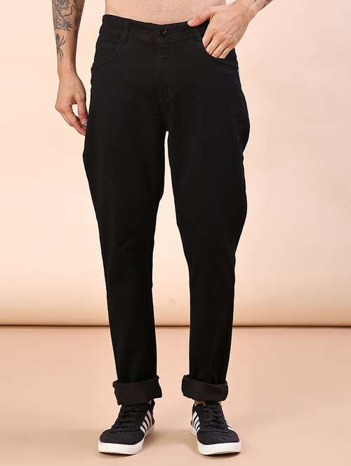 men plain mid rise full length jean - 22170687 -  Standard Image - 0