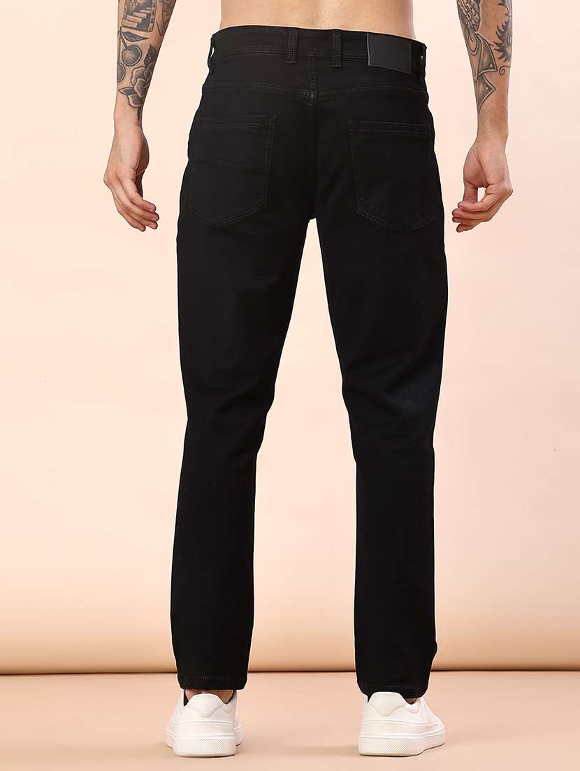 men plain mid rise full length jean - 22170688 -  Standard Image - 3