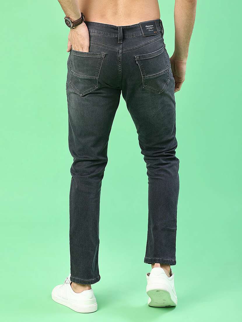 men washed mid rise full length jeans - 22170694 -  Standard Image - 3