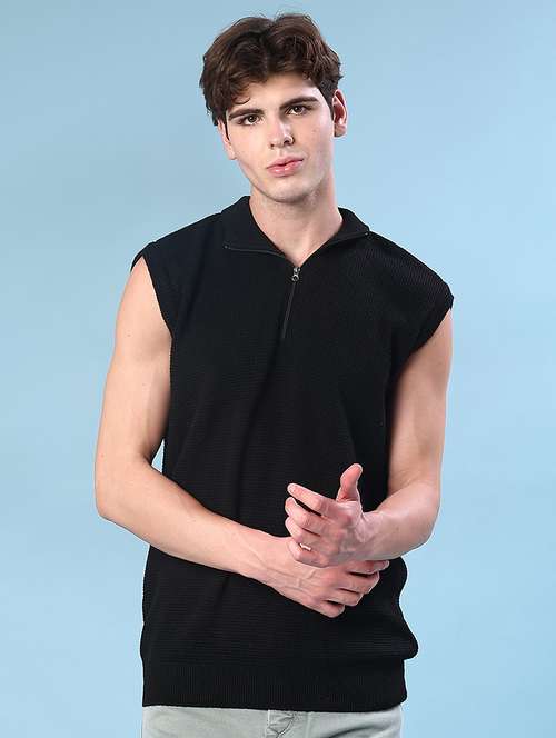 black polyester pullover - 22170712 -  Standard Image - 0