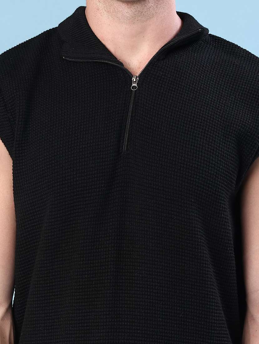 black polyester pullover - 22170712 -  Standard Image - 5