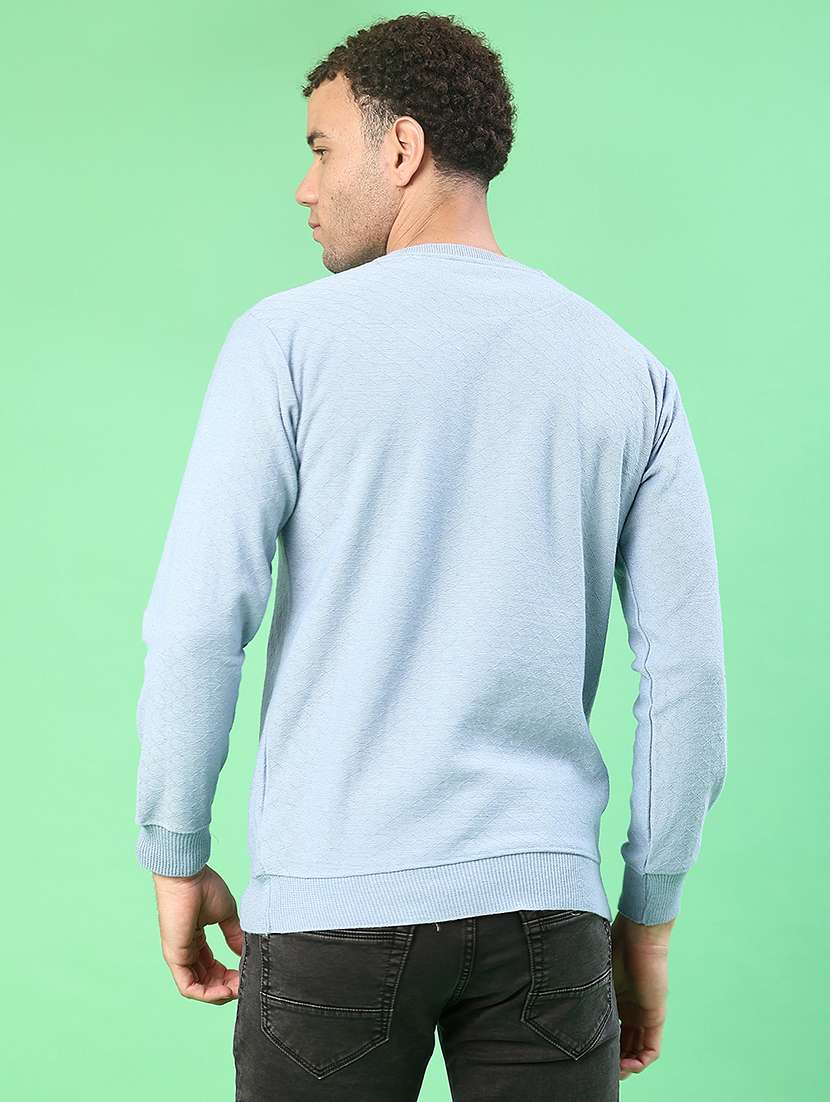 blue cotton blend pullover - 22170713 -  Standard Image - 3