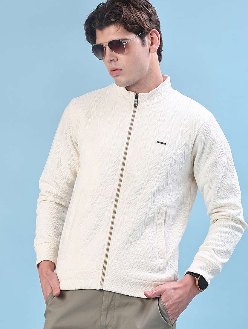 men self design long sleeve regular fit sweatshirt