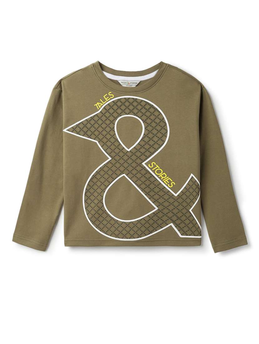 boys printed long sleeve t-shirt