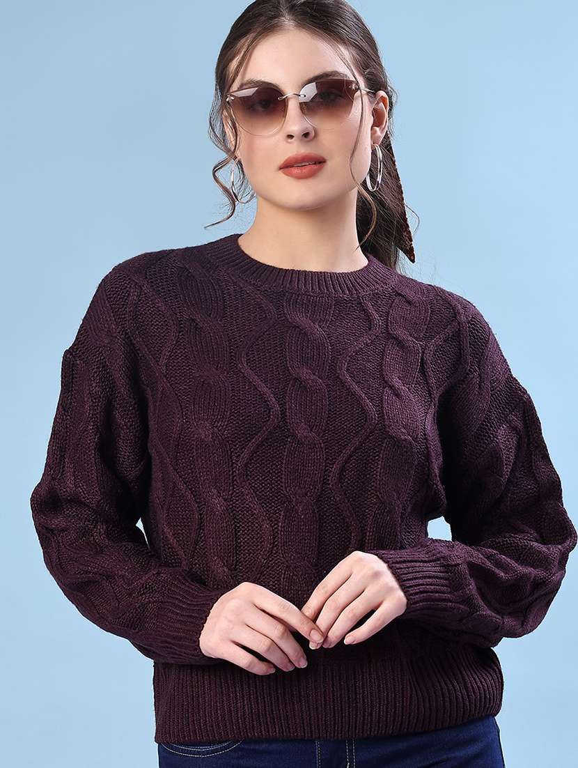 women self designed long sleeve pullover