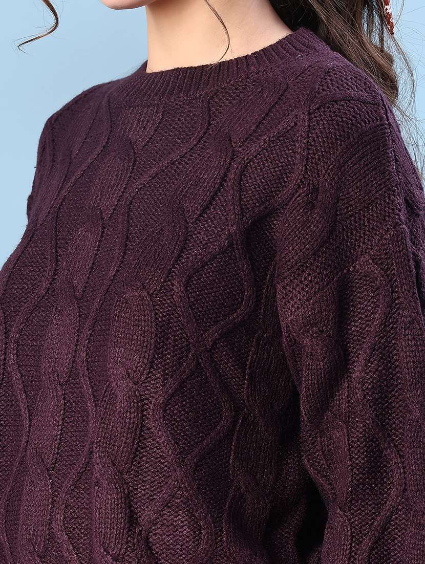 women self designed long sleeve pullover - 22170794 -  Standard Image - 5