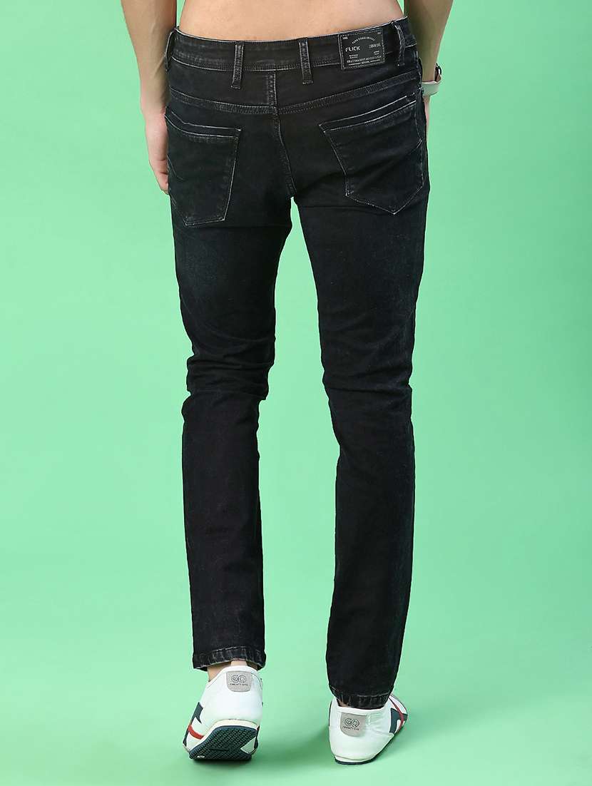 men plain mid rise full length jean - 22170833 -  Standard Image - 3