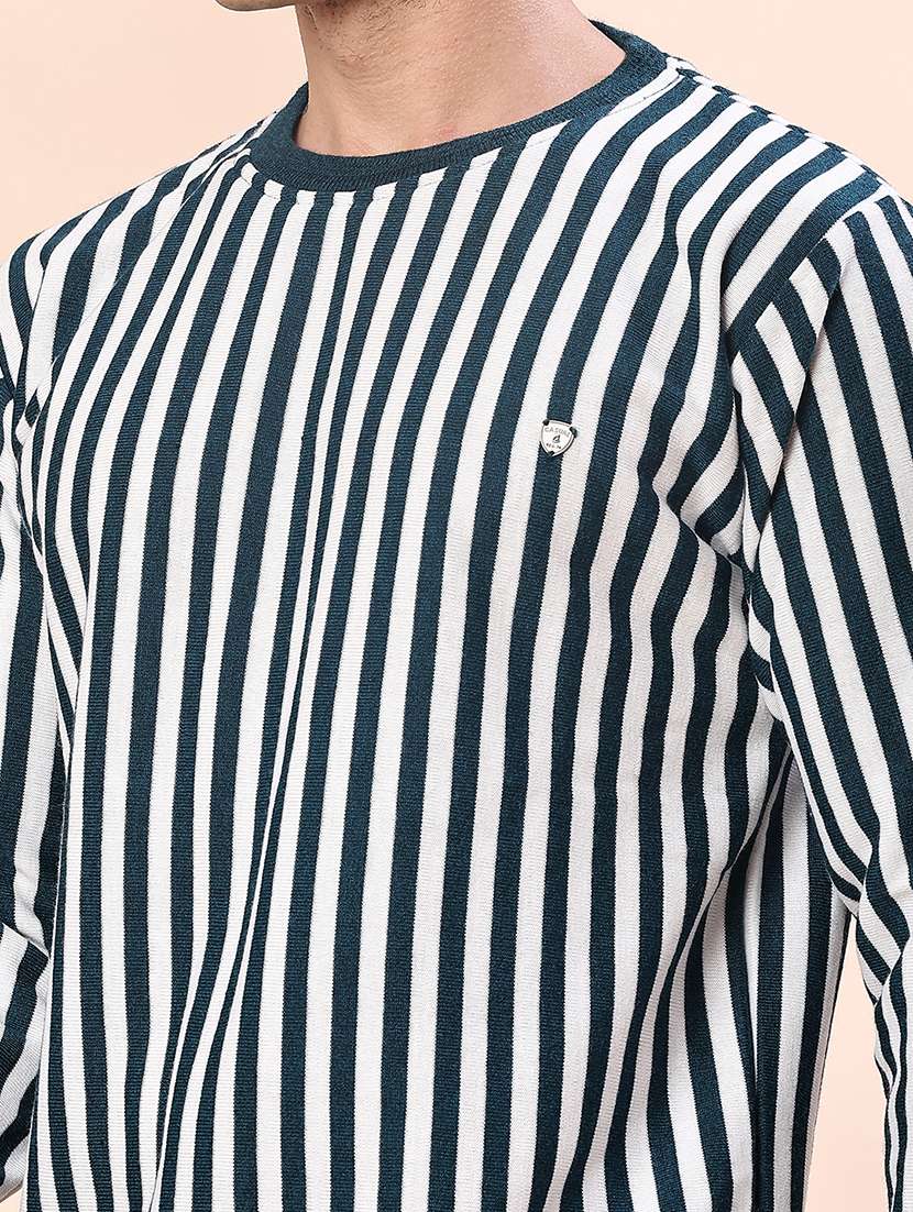 men striped long sleeve regular fit pullover  - 22170848 -  Standard Image - 5