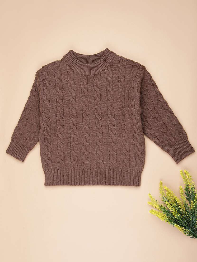 girls self designed long sleeve sweater