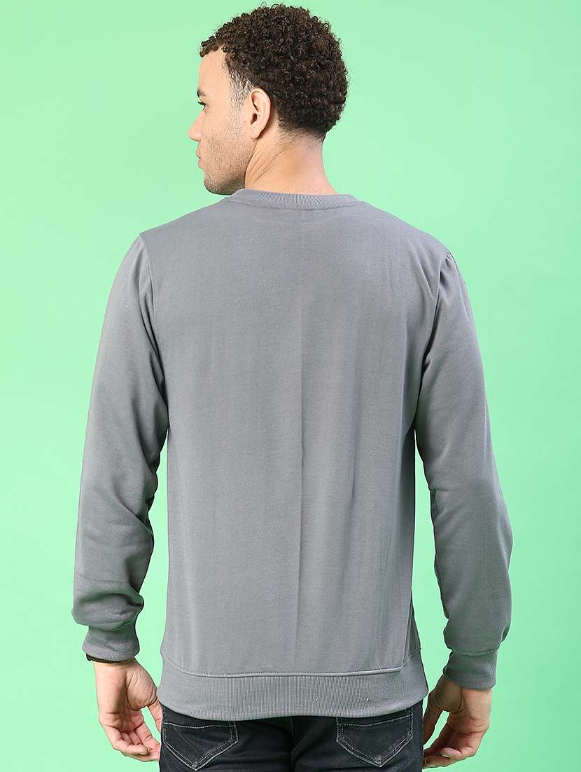 men chest print long sleeve regular fit sweatshirt - 22170864 -  Standard Image - 3