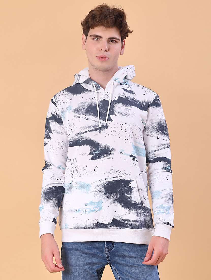 men printed long sleeve regular fit sweatshirt
