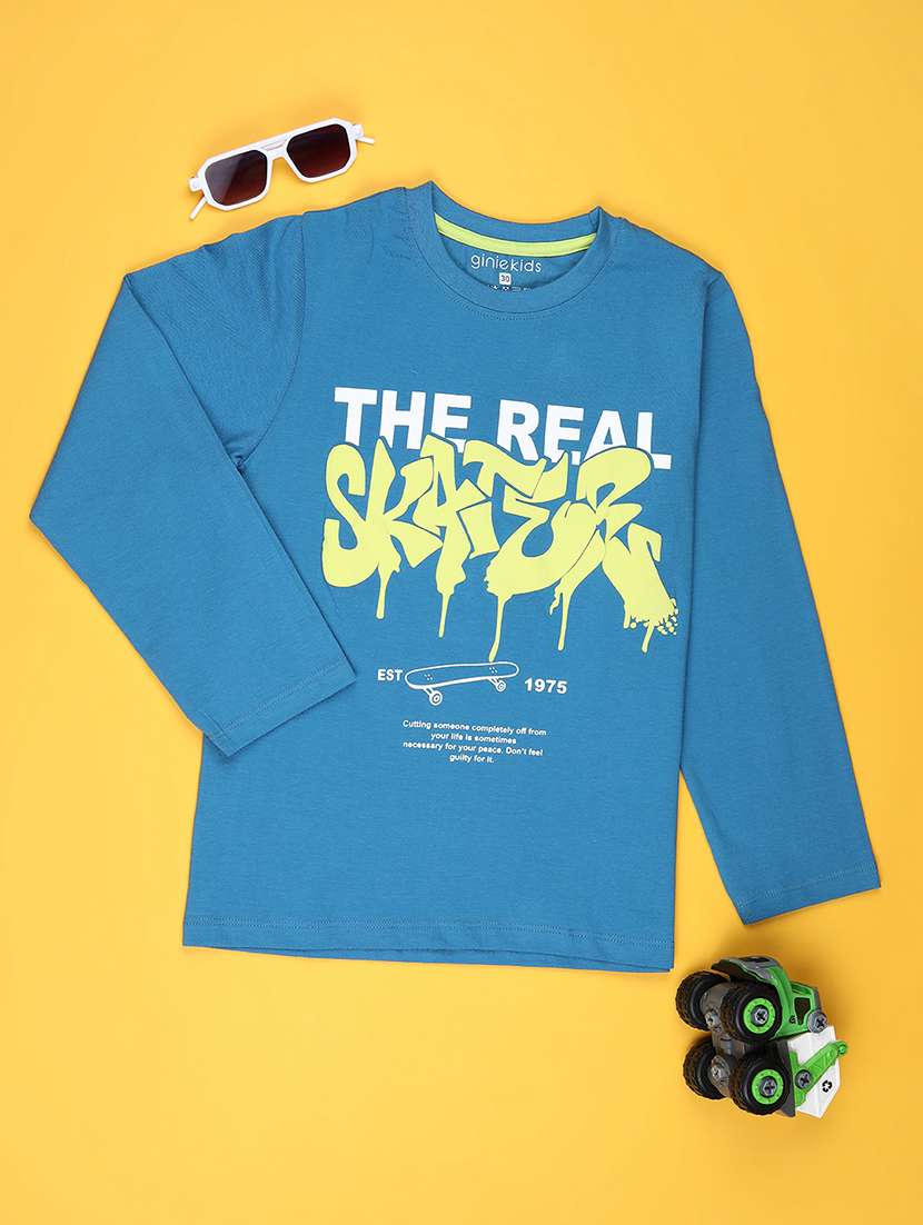 boys printed long sleeve t-shirt