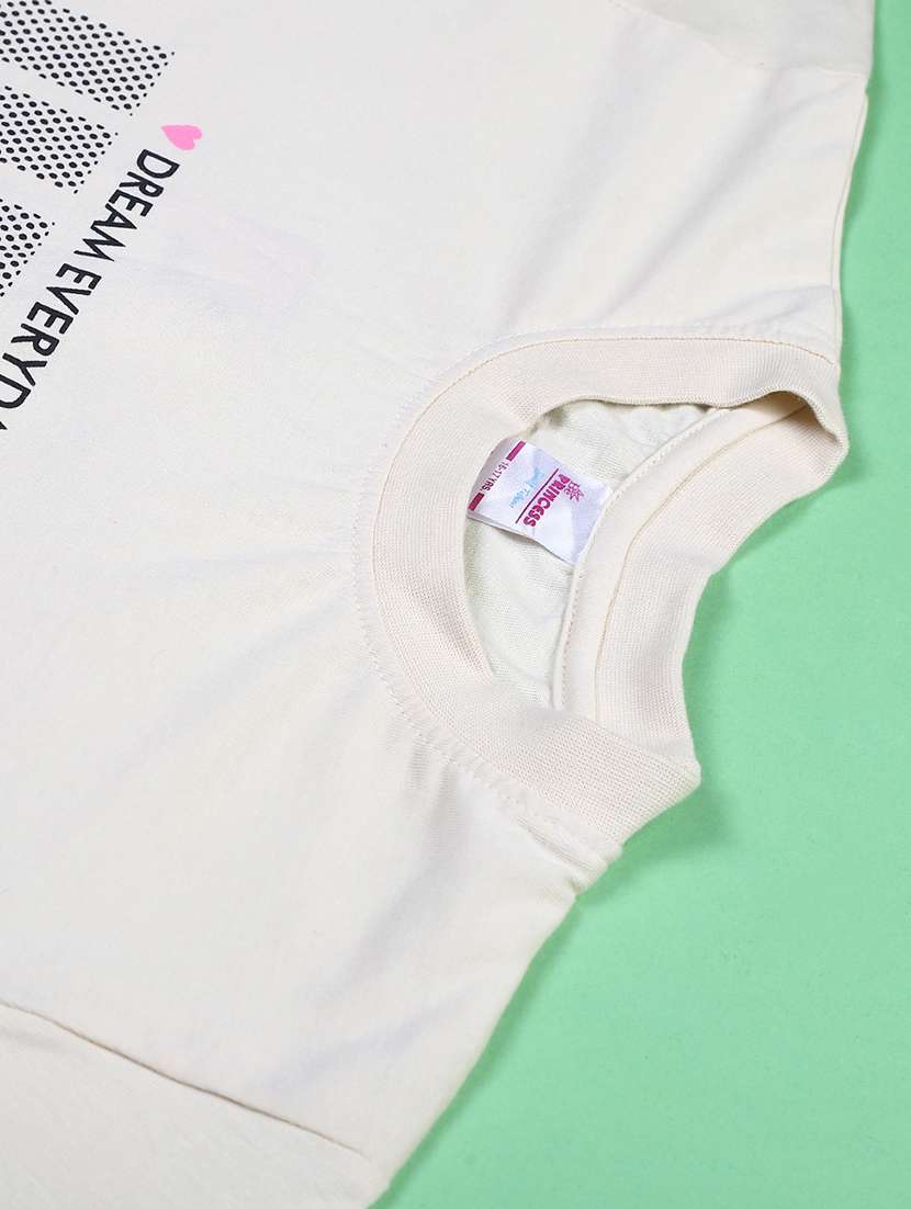 girls printed round neck t-shirt - 22170941 -  Standard Image - 3