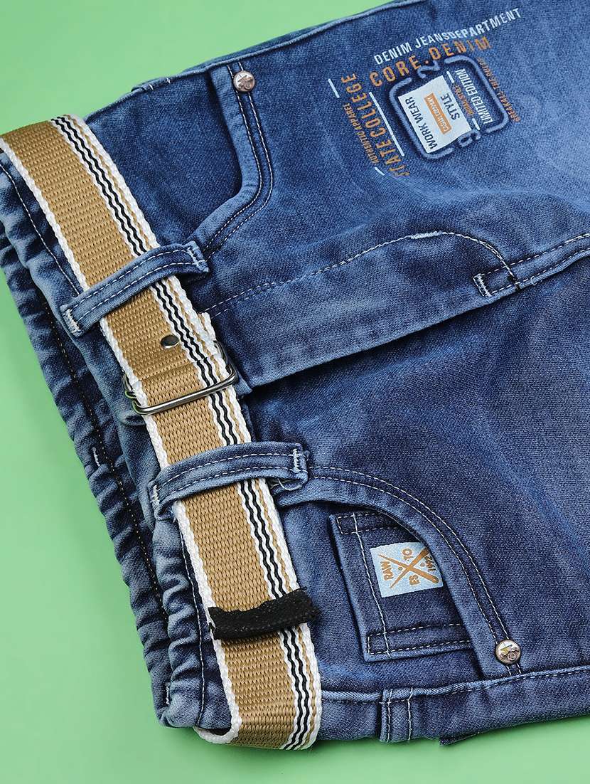 boys solid mid rise slim fit jean - 22170964 -  Standard Image - 3