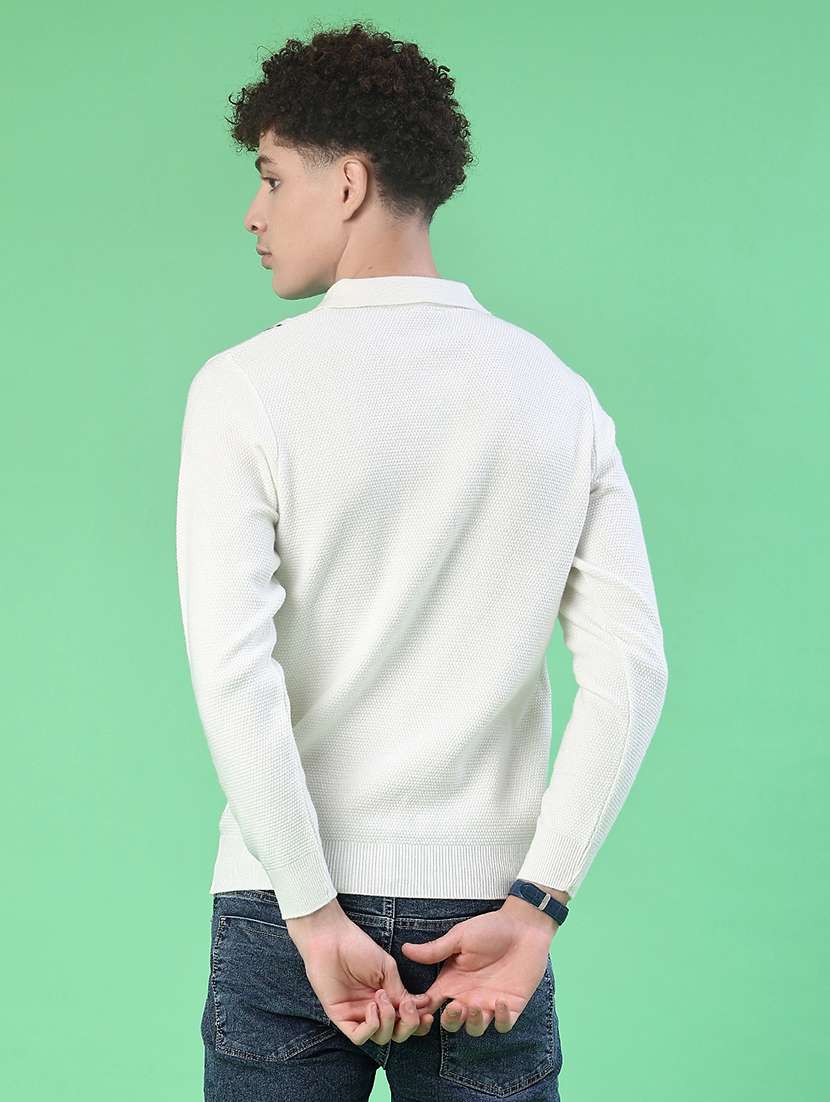 men self design long sleeve regular fit pullover  - 22170972 -  Standard Image - 3