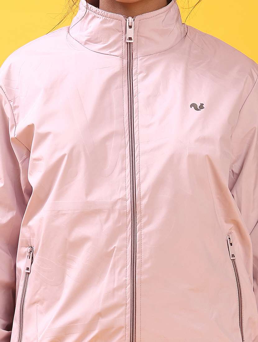 women solid long sleeve windcheater jacket - 22170983 -  Standard Image - 5