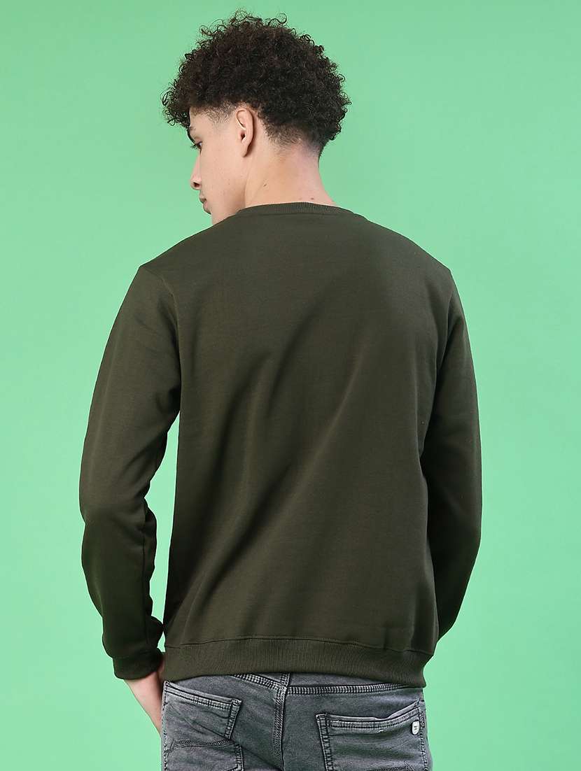 men chest print long sleeve regular fit sweatshirt - 22170988 -  Standard Image - 3