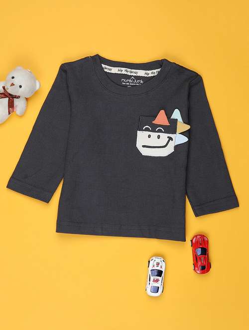 boys solid long sleeve t-shirt - 22170999 -  Standard Image - 0